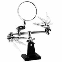 Third Hand Clamp Helping Magnifying Jeweler Glass Loupe