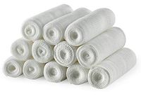 Gauze Bandage Rolls - Pack of 12, 3” x 4.1 Yards Per Roll Medical Grade Gauze Bandage and Stretch Bandage Wrapping for Dressing All Types of Wounds and First Aid Kit by MEDca