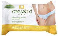 Organyc 100% Organic Cotton Intimate Wet Wipes, 20 Count