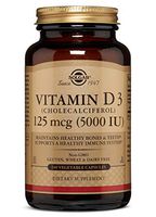 Solgar Vitamin D3 (Cholecalciferol) 125 mcg (5,000 IU) Vegetable Capsules - 240 Count