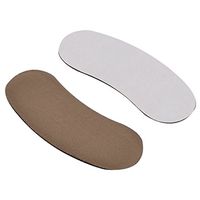 uxcell Fabric Lady Shoes Adhesive Healthcare Cushions Insole Back Heel Liner Pair Brown