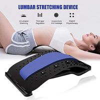 Bulary Multi-Level Back Stretching Device,Lumbar Stretcher, for Lower and Upper Back Massager and Support,Lumbar Support for Office Chair