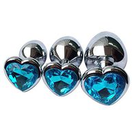 3PCS Amal Plug Beads Amus Butte Crystal Jewelry Heart Adult Six Toys for Couple Dido Massage