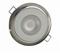 Lumitec 113118 Mirage LED Exterior or Interior Down Light, Flush Mount, Stainless Steel Polished Bezel, White Dimming, Red Non-Dimming, Blue Non-Dimming