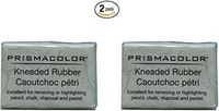 2 X PRISMACOLOR DESIGN Eraser, 1224 Kneaded Rubber Eraser Large, Grey (70531)