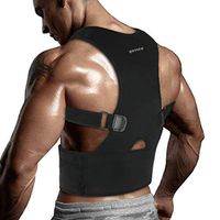 QNTICH Strong Back Brace Posture Corrector for Men Women | Adjustable Lower Upper Back Brace | Lumbar Support Belt for Back and Shoulder Upright Back Straightener Under Clothes