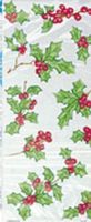 20 Holly Garland Cellophane Sweet Display Bags