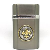 Fleur de Lis Vector Thundra Desktop Lighter Triple Torch Cigar Lighter – Cigar Cutters by Jim