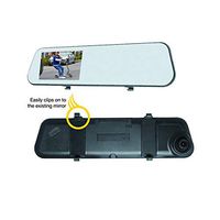 Echomaster MRC-45DVR-CL Dash Cam with Mirror Monitor and Back-up Camera