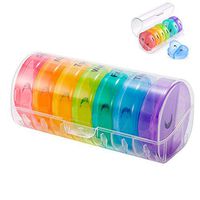 Weekly Pill Organizer(Twice a Day) Pill Box 2 Times a Day AM/PM Pill Box Case with Moisture-Proof Design for Purse and Pockets to Hold Vitamins, Fish Oil, Supplements and Capsule