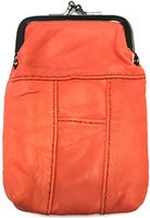 Eclipse Red Full Lamb Skin Cigarette Case Pouch, Coin Purse, Lighter Holder, 100s, 3202S