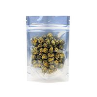 AwePackage Clear White Resealable Smell Proof Foil Pouch Bag - Airtight Zipper (50, 3-5/8 x 5-5/16 (Eighth))