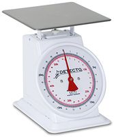 Detecto T-25-KP Top Loading Dial Scale, Dual Reading, 9" x 9", 25 Kg /55 lb. Capacity