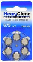 HearClear Hearing Aid Batteries Size 675, PR44 (120 Batteries)