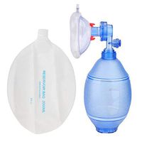 Simple Breathing Tool for Adult, PVC Mask with Oxygen Tube and Portable Bag for Home Use and Professional Use