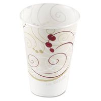 Solo Cup Company Waxed Paper Cold Cups, 9 Ounce, Cold, Symphony Design, 100/Bag - 20 Sleeves of 100 cups. 2000 per Case.