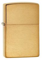 Zippo 168 Armor Brushed Brass Pocket Lighter