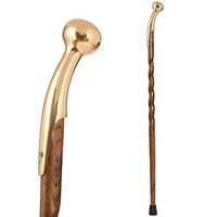 Brazos Walking Cane for Men and Women Handcrafted of Lightweight Wood and made in the USA, Brown Oak, 40 Inches