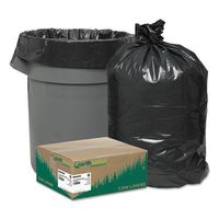 WBIRNW4850 Rcycld Can Liner,Hvy-Dty,1.25mil,40-45 Gal,40x46,100/CT,BK