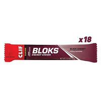 Clif BLOKS - Energy Chews - Black Cherry Flavor - 50mg Caffeine (2.1 Ounce Packet, 18 Count)
