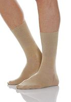 Relaxsan 560 (1 Pair - Beige, Sz.3) Diabetic socks with Crabyon fibre, 100% Made in Italy
