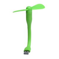 Adjustable USB Fan, Portable Flexible Mini Cooling Cooler For Laptop Computer (Green)