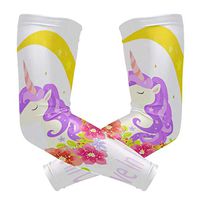 LEVEIS Uncommon Unicorn Arm Sleeves UV Protection for Men Women Sunblock Protective Gloves Running Golf Cycling Driving Long Arm Cover 1 Pair