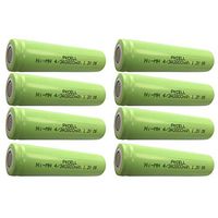 4/3A 1.2V Ni-MH Rechargeable Batteries 3800mAh Flat Top Batteries Count :Pcs 10