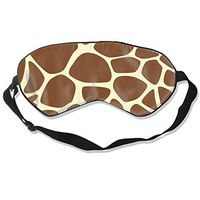 Homlife Sleep Mask 100% Silk Eye Mask Giraffe Print Funny Art Eye Cover Sleeping Mask for Travelling, Night Noon Nap, Mediation Or Yoga
