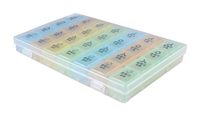 Multifunctional Organizer 7-Day 28-Slot Weekly Pills/Vitamins Box Detachable