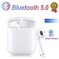 Wireless Earbuds Bluetooth Headphones in-Ear Headphones Noise Canceling 3D Stereo IPX5 Waterproof Sports Headset【Dual HD Microphones】 Pop-ups Auto Pairing for iPhone Android Apple Airpods Earbud-bn