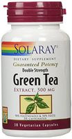 Solaray Green Tea Double Strength Capsule, 500mg, 30 Count