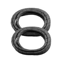 2 Pack MD Premium 8' Cord Cover Prevents Cord Tangling - Black