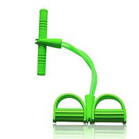 Jennles Fitness Sit-up Exercise Equipment Band Elastic Pull Rope Multi-Function Tension Rope Puller Green