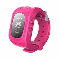 Firely? Smart Kid Safe GPS Watch Wristwatch SOS Call Location Finder Locator Tracker for Kid Child Anti Lost Monitor Baby Gift Q50 Pink