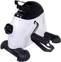 BXUFEI Pedal Exerciser with LCD Monitor，Adjustable Resistance Spin Bike Exercise for Legs and Arms，Portable Home and Office Fitness