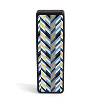 Marijuana Trinity Case | Black Chevron Blue | Tobacco, Herb, Pre-Roll, Pill Carry Case