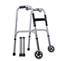 Standard Walkers Walking Aid Walking Stick Elderly Lightweight Walker Non-Slip Walking Stick with Hospital Folding Stainless Steel Wheeled Walker Walking Frames