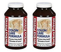 Yerba Prima Botanicals Colon Care Formula Powder (Pack of 2) With Fiber, Calcium, Magnesium, Selenium and FOS, 12 oz.