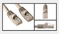 25 Ft Category 5 Enhanced (CAT 5E) Ethernet Network Patch Cable Gray color