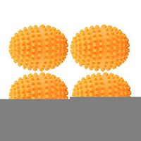 Wocume Dryer Balls,Orange Reusable Dryer Balls Washing Laundry Drying Ball for Home Clothes Cleaning 4Pcs/Set