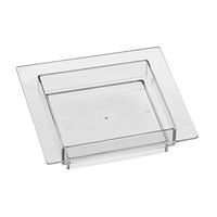 Party Essentials Miniware Mini Plastic Appetizer/Dessert Dishes, Clear