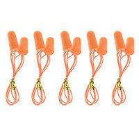 Soft Corded Ear Plugs, Reusable Hearing Protection for Factory Sleep Study Travel (5 Pack)