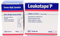 Leukotape P 1.5-Inch x 15-Yds & Cover-roll Stretch 2-Inch x 10-Yds Combo Pack (One Roll Each)