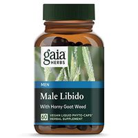 Gaia Herbs Male Libido Vegan Liquid Capsules, 60 Count - Supports Stamina and Optimizes Healthy Performance with Epimedium (Horny Goat Weed), Tribulus Terrestris, Maca Root and Saw Palmetto
