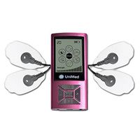 Unimed TENS Unit Massager Muscle Stimulator TENS Machine Device for Back Neck Shoulder Pain Management with Lifetime Warranty (Pink)