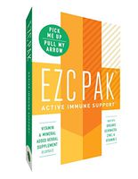 EZC Active Pak Immune System Booster (Single Pack) - Echinacea, Zinc, and Vitamin C, Gluten-Free Vegetarian On-The-Go Immune Support Pack