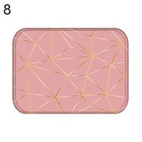 TbpersicwT Home bedroom carpet door mat, Geometric Oval Heart Soft Anti-Slip Door Mat Entrance Rug Kitchen Home Carpet - 8#