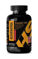 antioxidant for Women - RESVERATROL 1200 - Natural Formula - resveratrol Weight Loss - 1 Bottle 60 Capsules