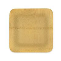 DISPOSABLE BAMBOO PLATES, Sturdy 10" Square, 6 Pack, Eco-friendly Compostable Tree-Free, Natural Alternative to Plastic & Paper, All Occasion: Weddings, Parties & Picnics by Arborware